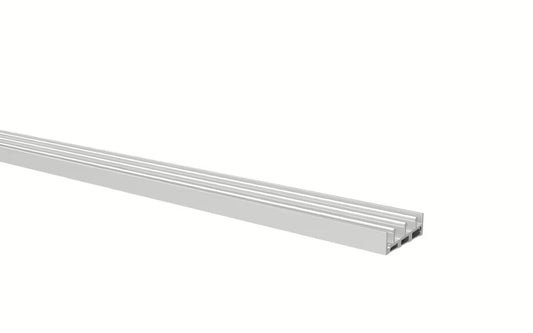 Glasschiebewand Anthrazit (RAL7016S) - 3 Schienen 2440mm-3070mm