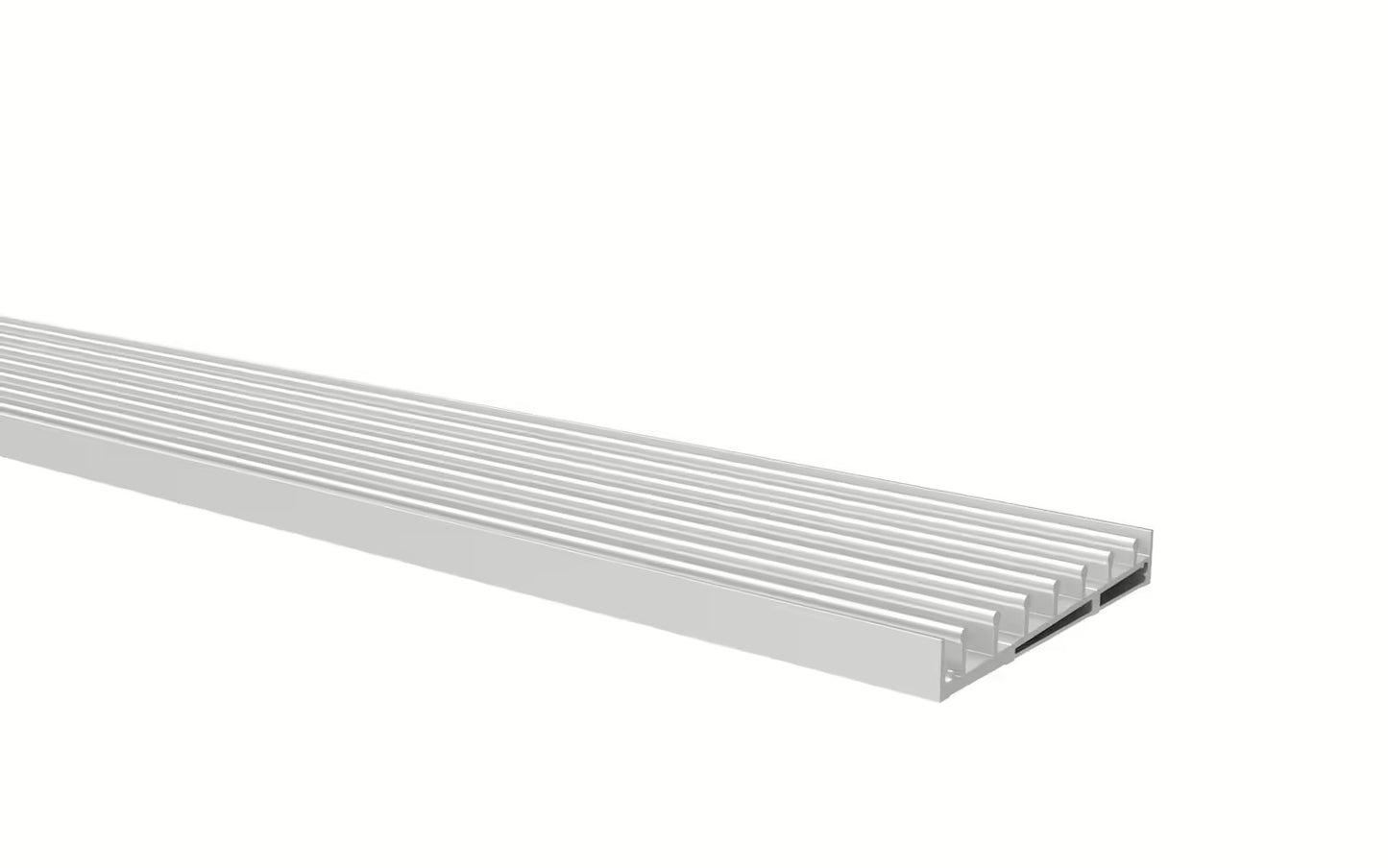 Glasschiebewand Anthrazit (RAL7016S) - 7 Schienen 5680mm-7150mm