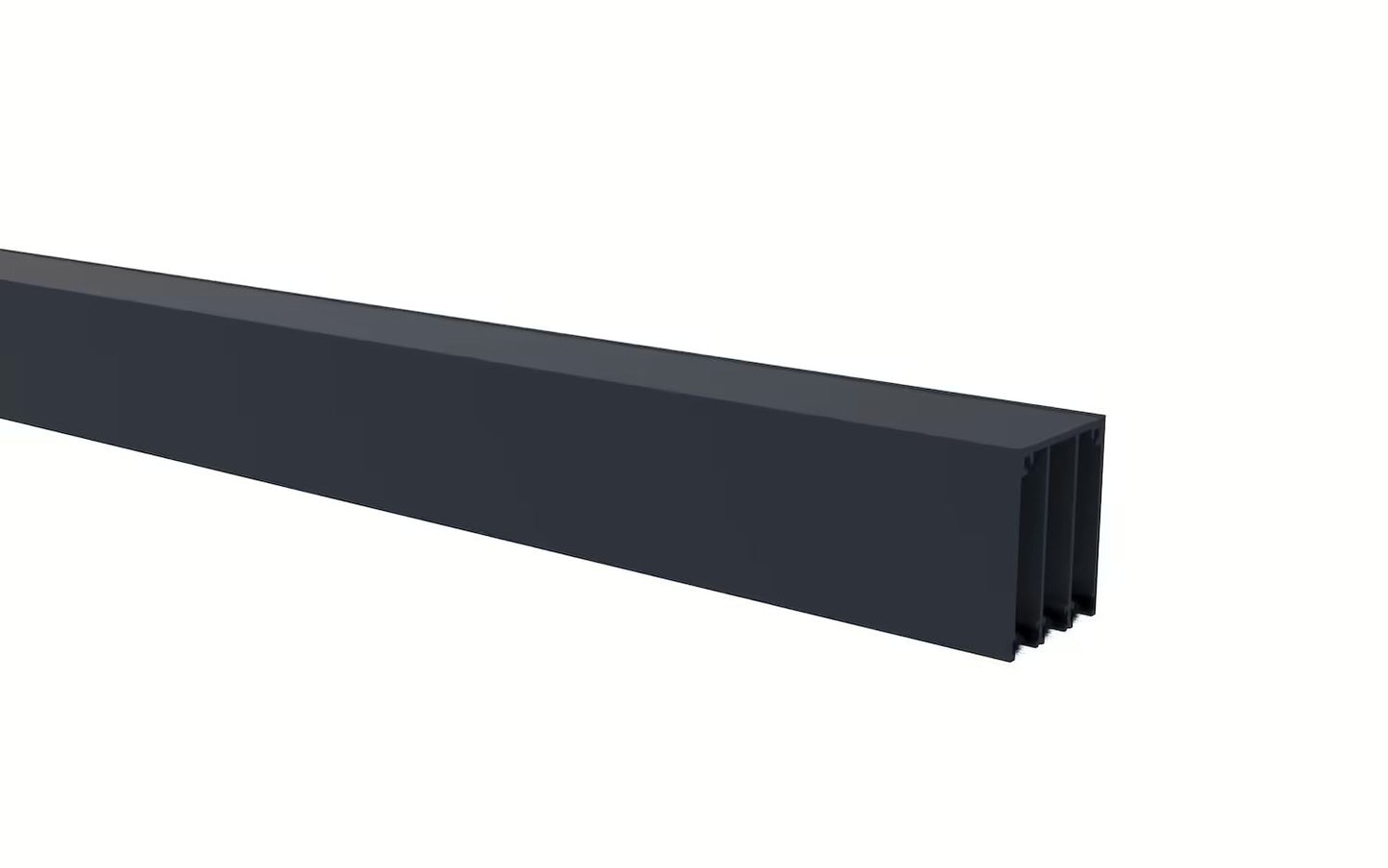 Glasschiebewand Anthrazit (RAL7016S) - 3 Schienen 2440mm-3070mm