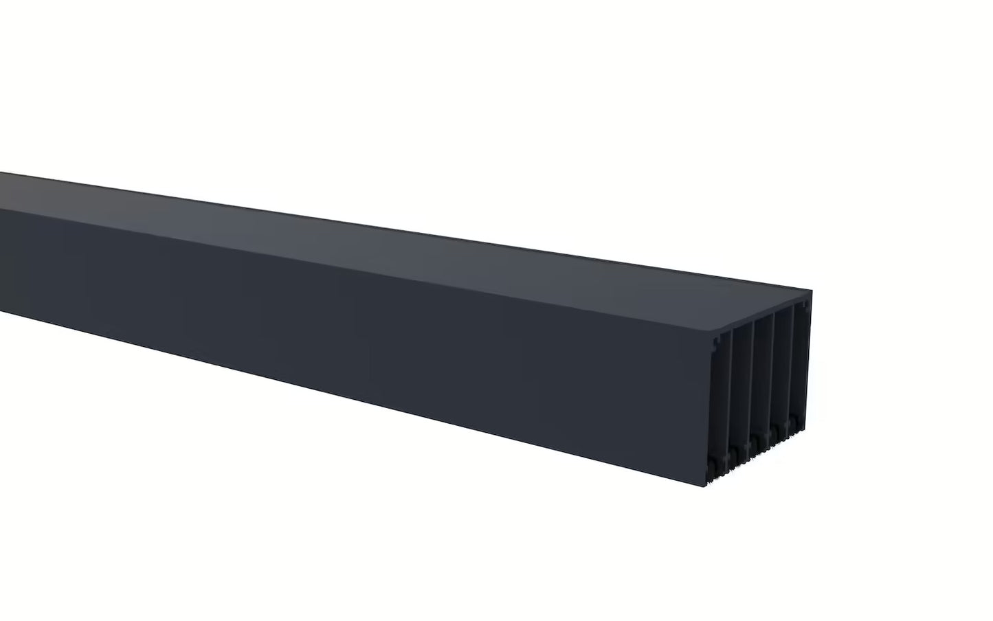 Glasschiebewand Anthrazit (RAL7016S) - 5 Schienen 4060mm-5110mm