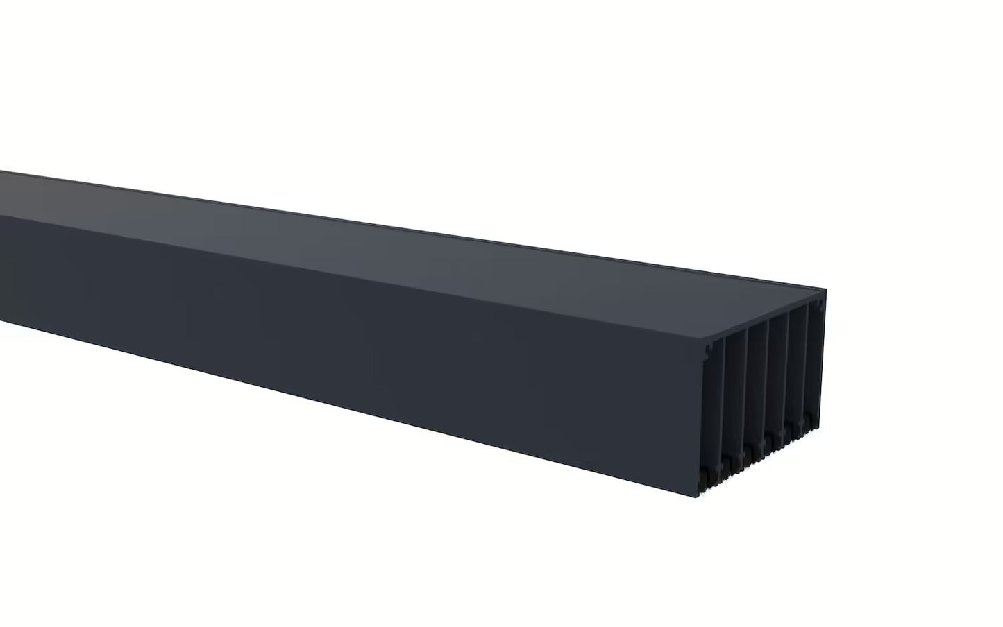 Glasschiebewand Anthrazit (RAL7016S) - 6 Schienen 4870mm-6130mm